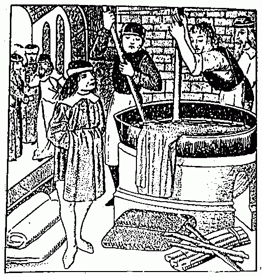 Dyeing with woad (holding noses).gif